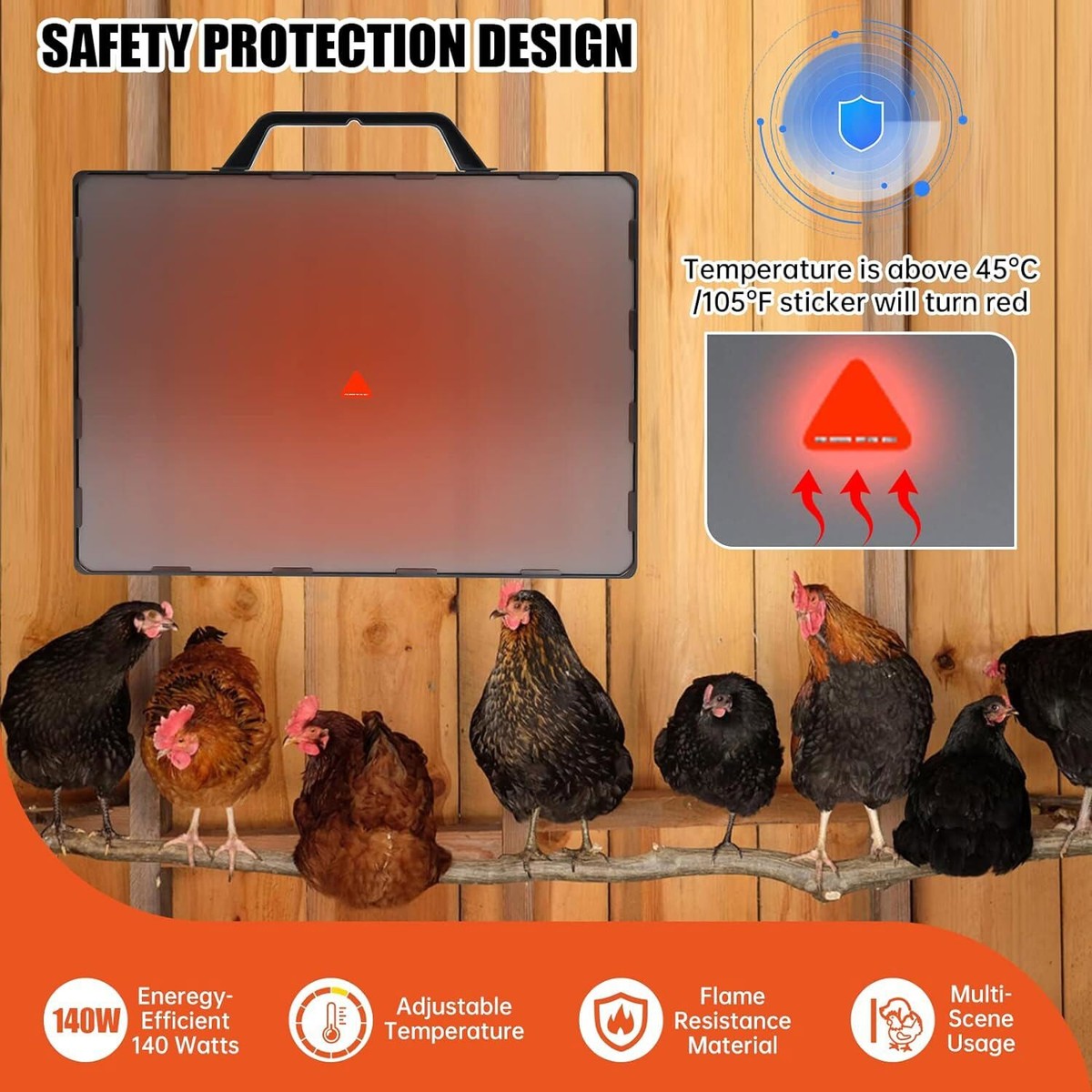 Best Chicken Coop Heaters Fitinhot Chicken Coop Heater 140W