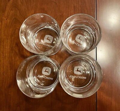 John Deere Dealer Exclusive Etched Dublin Crystal Glasses