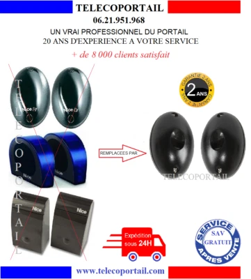 JEU DE PHOTOCELLULES COMPATIBLE NICE BF FE FK - Photo 1/4