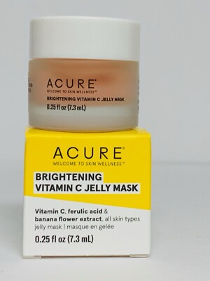ACURE Brightening Vitamin C Jelly Mask Travel Size 0.25oz Free Shipping