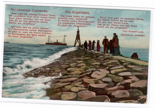 3533- Cuxhaven Die Kugelbake 1912