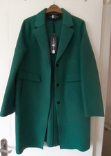 Luisa Cerano Mint Wool Blend Coat S12 New