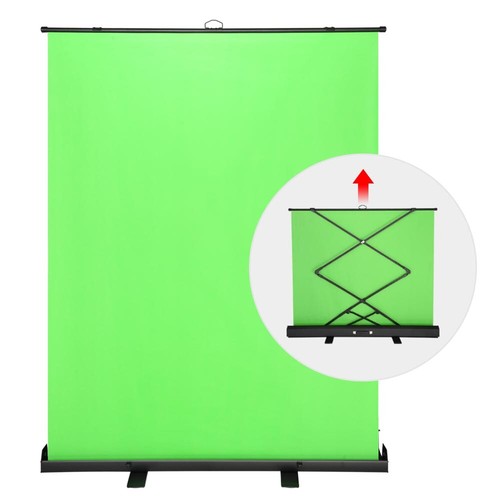 Collapsible 62x81inch Photography Backdrop Pull Up Portable Green