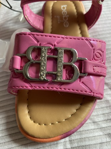 Sandalo NEBE RAGAZZE rosa iridescente strass brevettato logo cinturino alla caviglia bambino 7 - Foto 7 di 24