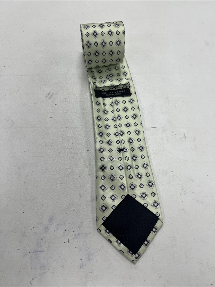 Corbata de cuello de seda geométrica verde jade Bloomingdale's para hombre $125 Foto 2 de 4