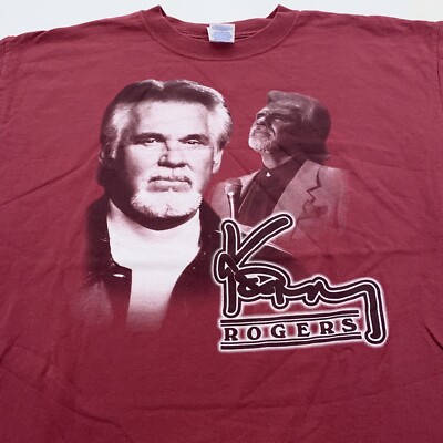 vintage KENNY ROGERS WORLD TOUR T-Shirt XL country concert soft