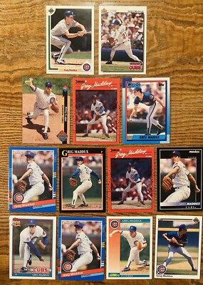  Lucky 13  Greg Maddux Non Rookie Variety Lot. Topps Donruss Score Pinnacle UD