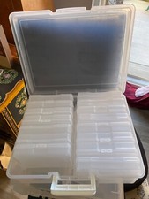 Plastic Photo Storage Box Organizer -pristine condition never used