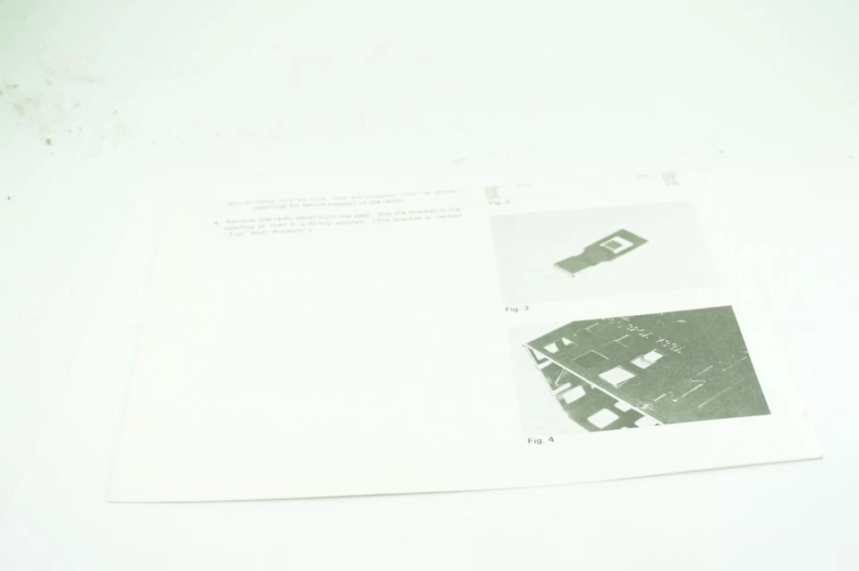 BMW E30 Radio Installation Instructions 84-91 318i 325e 325i 325ix - 8888160121 - Image 2 of 4