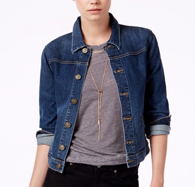 $195 NWT HUDSON SzS REESE STRETCH JACKET IN DISTRESSED COAST LINE 