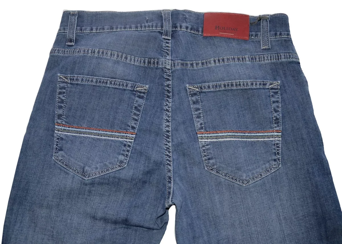 Jeans Homme Taille 46 48 50 52 54 56 58 60 Holiday Toile lastique Slim Lathe