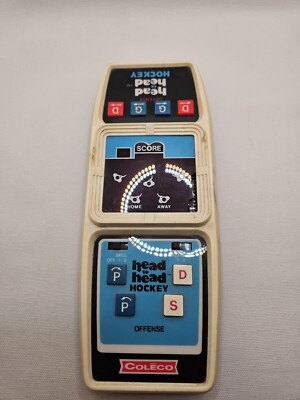 Vintage Coleco Head To Head Hockey Game For Parts Or Repair. 
