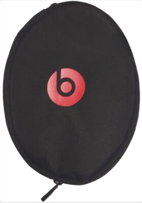 NEW Beats by Dre Solo Headphone Carrying Case Black/Red Travel Authentic
