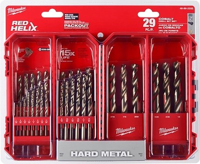 Milwaukee 48-89-2332 Helix Drill Bit Set - Red (29 Piece) for sale