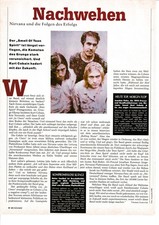 NIRVANA -  Clipping/Bericht von 1994 - Musikz...