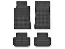Gummifu&szlig;matten f&uuml;r Mercedes CL W140 1991-1998 4tlg Schwarz ohne Stopper