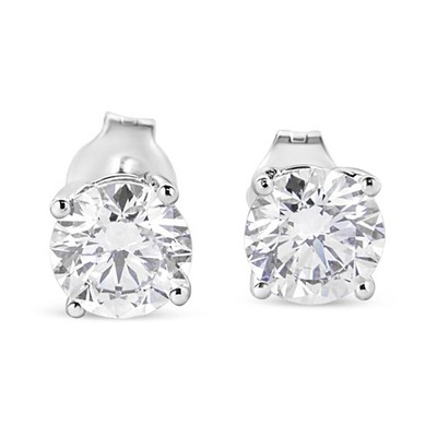 14K Weißgold 1 3/4 cttw Lab Grown Brillant Diamant Solitär Ohrstecker