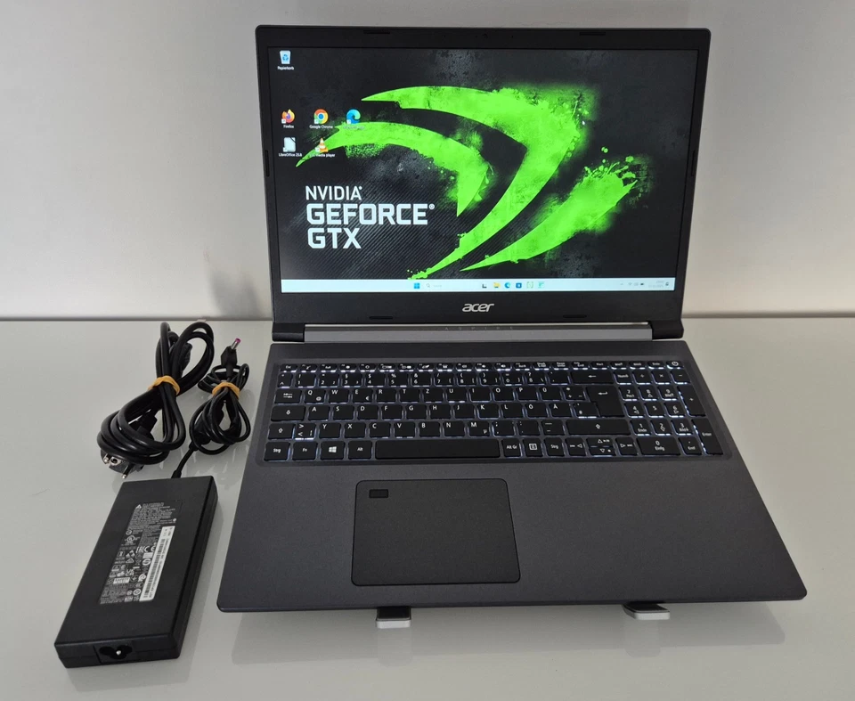 Acer Aspire 7 A715-42G AMD Ryzen 5500U 2,10GHz 512GB SSD 16GB Ram 15,9" FHD GTX - Bild 2 von 4