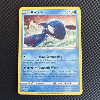 Kyogre 036/159 Crown Zenith Holo