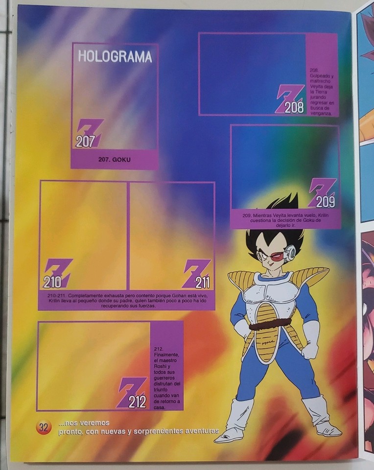 Album Autocollants Dragon Ball 3 - Collection Complète 204/204 - Édition Pérou 2022
