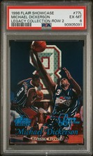 1998 FLAIR SHOWCASE LEGACY COLL ROW 2 #77L MICHAEL DICKERSON RC 62/99 PSA 6