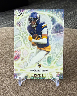 2025 Topps Resurgence Protonyx Justin Jefferson White Surge /125 Vikings