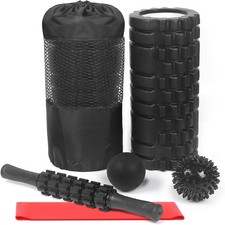6 in1 Foam Roller Set High Density Deep Tissue Massager for Muscle Relax New