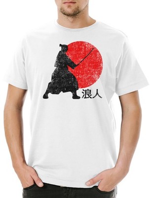 Ronin II Herren T-Shirt 2XL Angebot Ninja Bushido Banzai Samurai Krieger