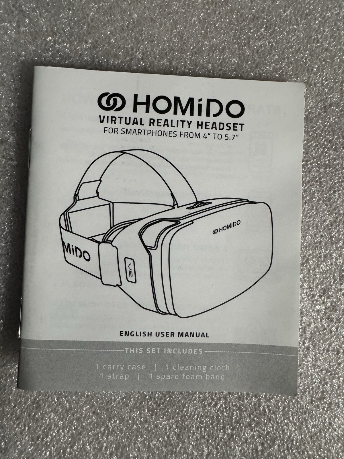 V2 Homido Virtual Reality Headset for Smartphones V2