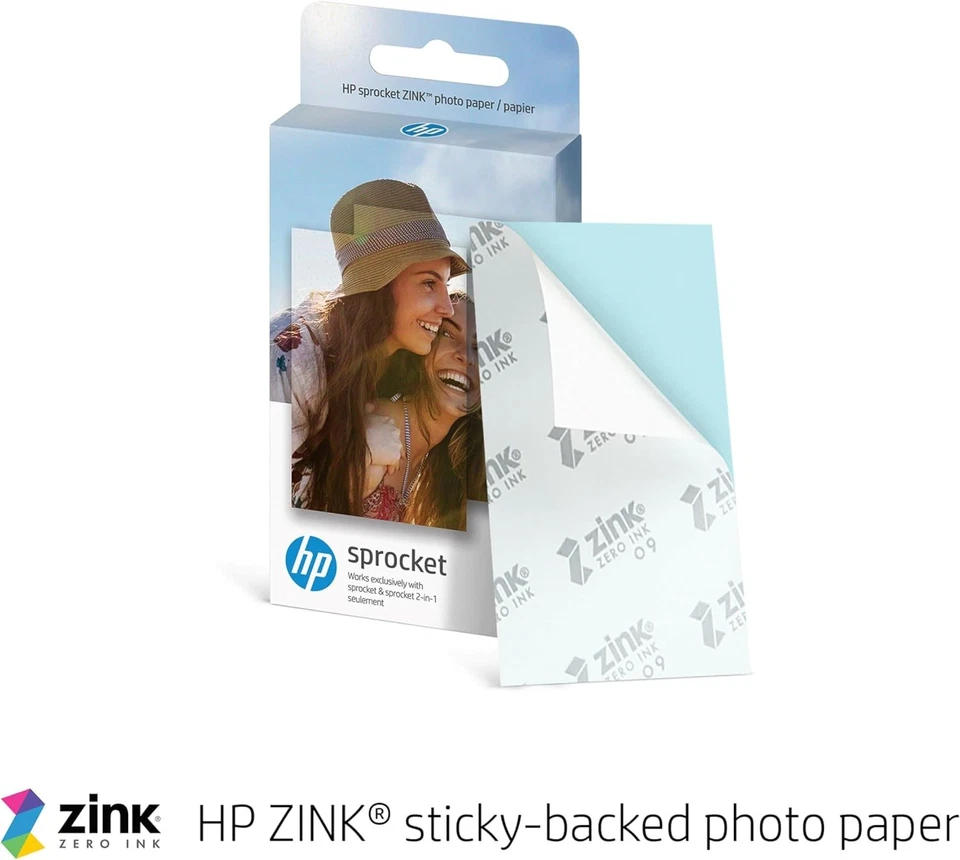 HP HPISPW Sprocket Portable Photo Printer (Luna Pearl) Instantly Prints ZINK 2 x - Image 4 of 4