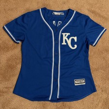 Kansas City Royals Majestic Lorenzo Cain Jersey Women’s Size Medium