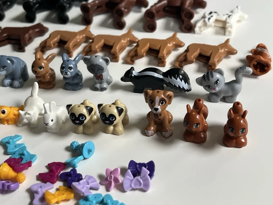 Lot of LEGO Minifigures Friends Animals Pets dolphin dogs horses cats & more - Image 2 of 4
