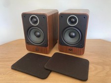 Q Acoustics 2010i 2-Way Speakers - Walnut - 15-75W 6 Ohms - Great Condition