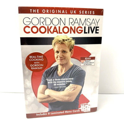 Gordon Ramsay: Cookalong Live (DVD, 2012, 4-Disc Set) Cooking Brand New Sealed