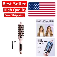 Revolutionary Thermal Hair Brush - Dual Voltage with Ionic Technology & 5 Temps