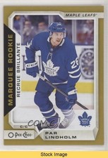 2018-19 Upper Deck O-Pee-Chee Update Marquee Rookies Gold Par Lindholm READ o1h