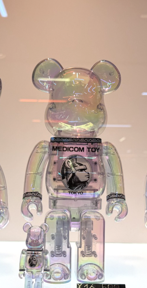 MEDICOM TOY - BE@RBRICK CLEAR BLACK CHROME 100％ &amp; 400% BEARBRICK My First Baby clear black Chrome Ver. 100%&400
