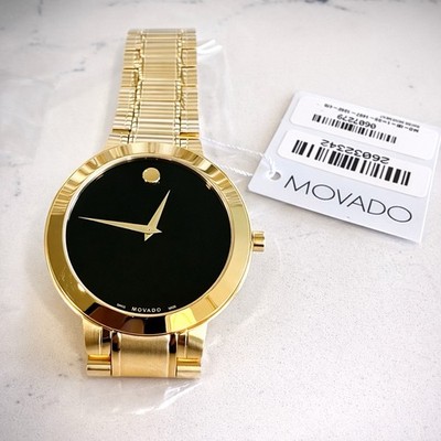 Movado Men s Stiri 40mm Yellow Gold Stainless Steel Watch 0607279