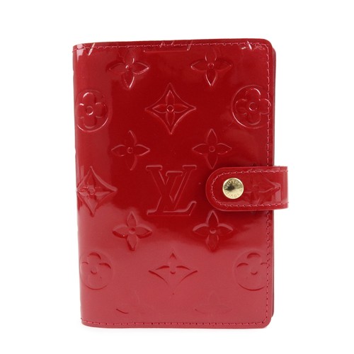Louis Vuitton Monogram Vernis Agenda PM Pomme d'Amour Red R21016 Auth Used F/S
