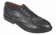 New Men Black Handmade Ghillie Brogues Scottish highland kilt shoes with laces