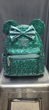 NWT Disney Funko UK Exclusive Emerald Green Loungefly Mini Backpack