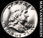 1962 Franklin Half Dollar- Silver- Choice Gem Proof Luster No Reserve #J1312