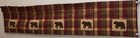 Park Designs Cotton Valance Fall Colors with Bear Applique 13"x56"