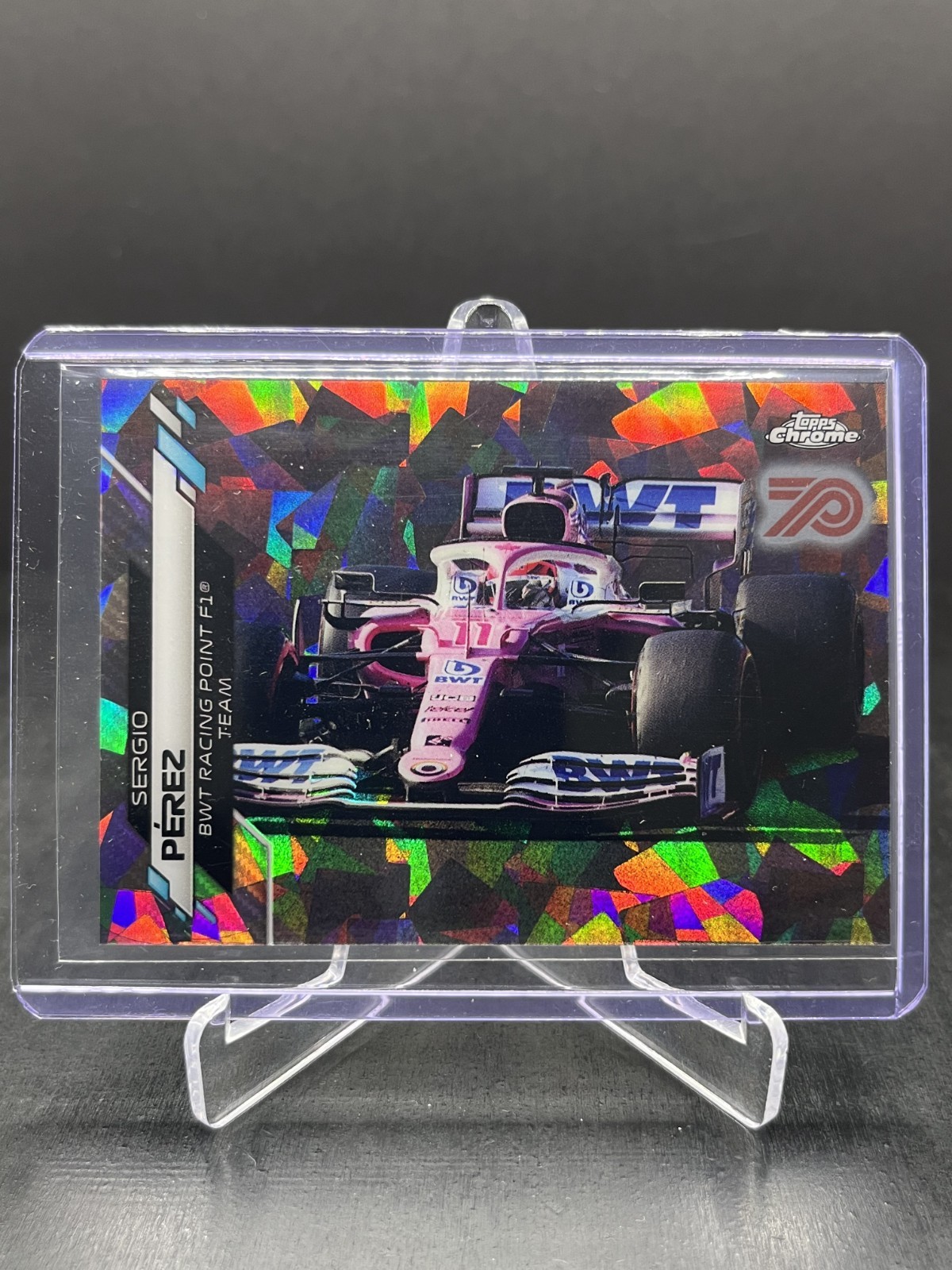 2020 Topps Chrome Sapphire Formula 1 F1 Sergio Perez 70th Anniversary 69/70 #33