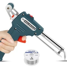 New 60W Solder Gun Kit Auto Soldering Feed Hand-Held Welding Iron Power Tool Kit