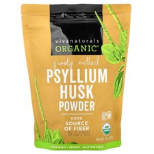 Organic  Psyllium Husk Powder, 24 oz 680 g 