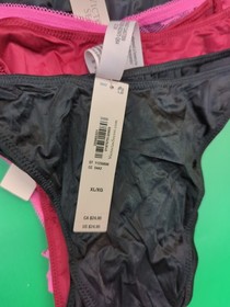 Victoria Secret Assorted Styles Thong V Panties Bundle XL Multicolor Lot Of 50