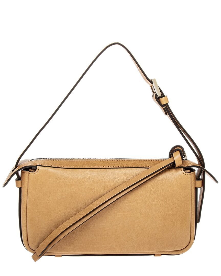 Fendi Simply Fendi Mini Leather Shoulder Bag Women's Beige | eBay