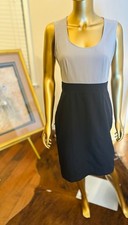 Calvin Klein Black and Taupe Dress - Size10