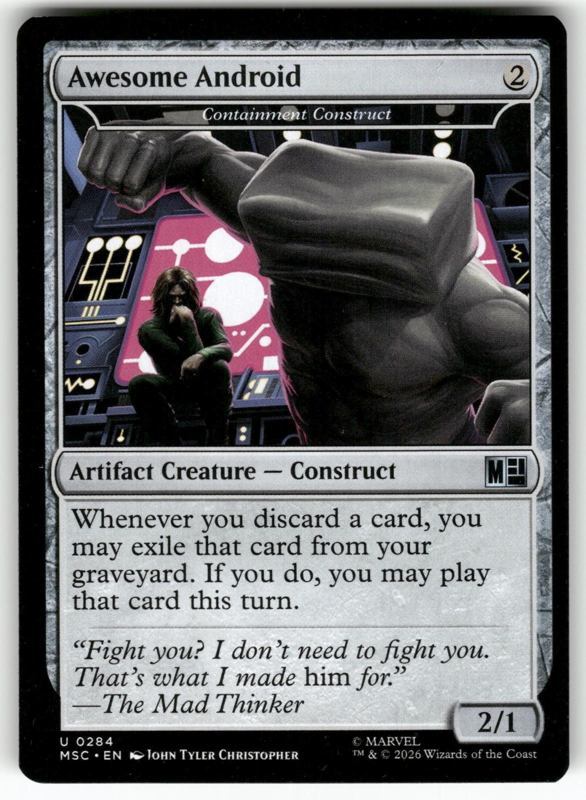 Awesome Android - Containment Construct 284 Commander: Marvel Super Heroes MTG